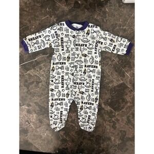 Baby NFL Baltimore Ravens Sleeper Outfit Pajamas 3-6 Months